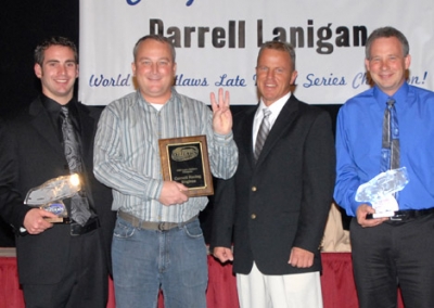 Jack Cornett (second from left) is honored with the top three. (Dave Shank)