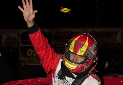 Kelly Boen waves to the Doniphan crowd. (Jerry Jacobs)
