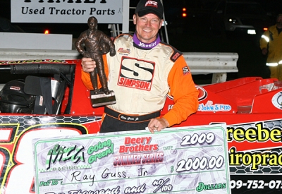 Ray Guss Jr. became the first three-time winner on the series. (mikerueferphotos.photoreflect.com)