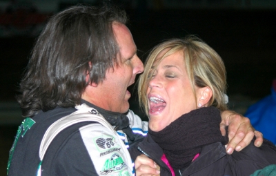 Scott Bloomquist and wife Katrina celebrate in 2005. (Paul Oyler)