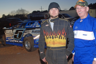 Driver Michael Page and car owner Lonnie Morse