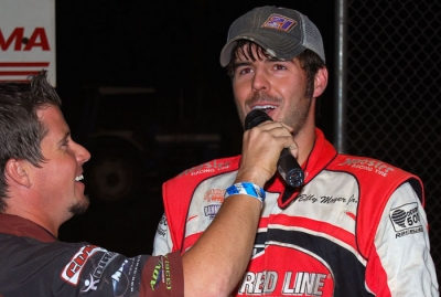 Billy Moyer Jr. talks about his victory. (photobyconnie.com)