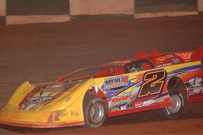 Stacy Holmes earned $4,000 for winning Friday's GVS Crate Nationals feature. (Brian McLeod)
