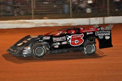 Ronnie Johnson scored a $3,000 victory in Friday's SRRS race at Boyd's Speedway. (mikessportimages.com)