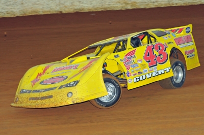 Jason Covert ruled Winchester Speedway on May 7. (Travis Trussell)