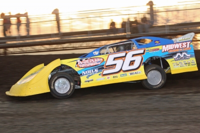 Andy Eckrich heads for his second straight Deery Brothers victory. (Barry Johnson)