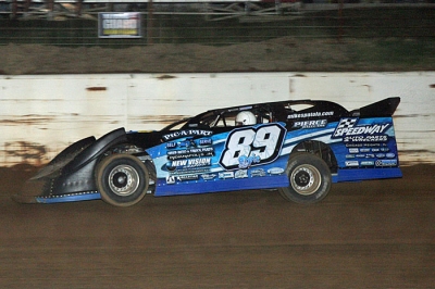 Mike Spatola led every lap at Clayhill for his second Summernationals victory. (photobilly.smugmug.com)