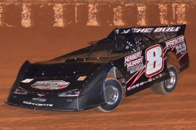 Ron Parker wrapped up the NDRA Road Show title Aug. 26 at Carolina Speedway. (Gary Laster)