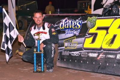 Mark Whitener took the checkers at Waycross. (Troy Bregy)