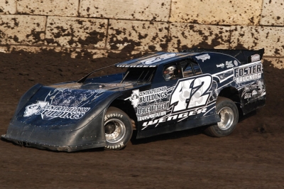 McKay Wenger has two victories in his rookie season at Fairbury (Ill.) American Legion Speedway. (Rocky Ragusa)