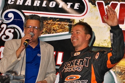 Rick Eckert earned $10,000 for his first Charlotte victory. (DirtonDirt.com)