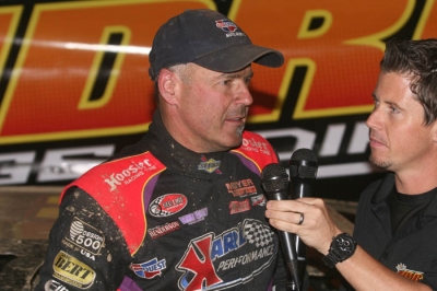 Billy Moyer talks about his victory. (Todd Battin)