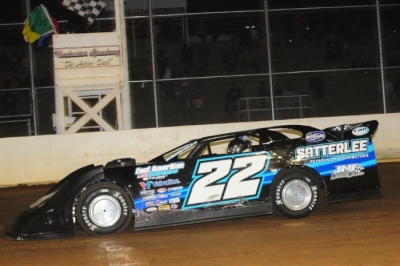 Gregg Satterlee takes the checkers. (Travis Trussell)