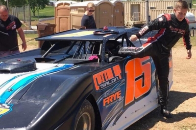 Kaeden Cornell turned his first Late Model laps Sunday. (Tracy Cornell)