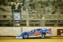 Ricky Thornton Jr. of Chandler, Ariz., takes the checkers, earning a flag-to-flag victory in Sunday's 40-lap, $10,000 Battle in the Borough at Port Royal (Pa.) Speedway. (heathlawsonphotos.com)