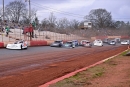 Sam Seawright heads for a heat race victory Jan. 2 at Talladega Short Track in Eastaboga, Ala., in Ice Bowl prelims. (Zackary Washington/Simple Moments Photography)