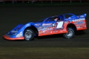 Brandon Sheppard on his way to victory in April 10's 40-lap World of Outlaws Late Model Series Illini 100 opener at Farmer City (Ill.) Raceway. (joshjamesartwork.com)
