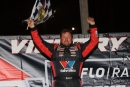 Brandon Sheppard led all 50 laps of the Illinois Speedweek opener and season's first FloRacing Night in America race May 6 at Spoon River Speedway in Banner, Ill. (mikerueferphotos.photoreflect.com)