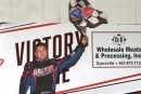 Jacob Hobscheidt won May 24's Malvern Bank East Series feature at Dubuque (Iowa) Speedway for his first Late Model victory. (mikerueferphotos.photoreflect.com)