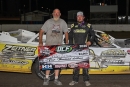 Justin Zeitner won June 6's Repairable Vehicles.com Tri-State Series feature at Dakota State Fair Speedway in Huron, S.D. (Jamie Hoefert)