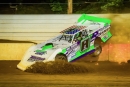 Taylor Farlling took a wild ride in June 19's Limited Late Model feature at Bedford (Pa.) Speedway. (Jason Walls/wrtspeedwerx.com)