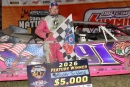Rusty Schlenk won July 8's DIRTcar Summer Nationals visit to I-96 Speedway in Lake Odessa, Mich., his first on the circuit since 2010. (Jim DenHamer)