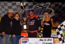 Don O'Neal enjoys victory lane Saturday at La Salle (Ill.) Speedway after his seventh Lucas Oil Late Model Dirt Series victory of the season. (rickschwalliephotos.com)