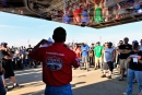 Kenny Kenneda hosts Saturday's drivers' meeting before the 21st annual Lucas Oil Show-Me 100 action at Lucas Oil Speedway. (thesportswire.net)