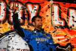 Josh Richards celebrates his WoO championship Saturday at Lowe's. Jimmy Owens won the night's 50-lap feature. (thesportswire.net)