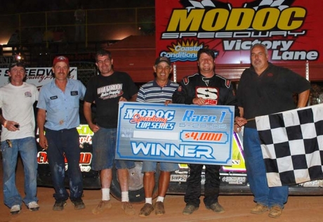 Royce Bray celebrates at Modoc. (southboundracing.com)