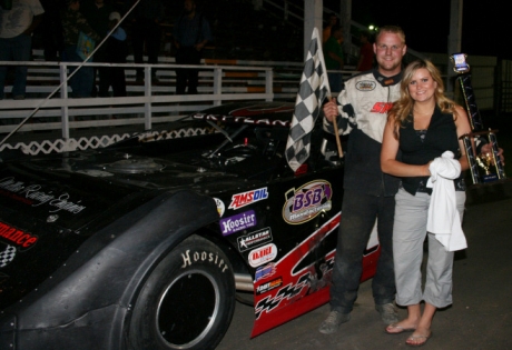 Cody Skytland celebrates his second career NLRA victory. (ornesscreations.com)