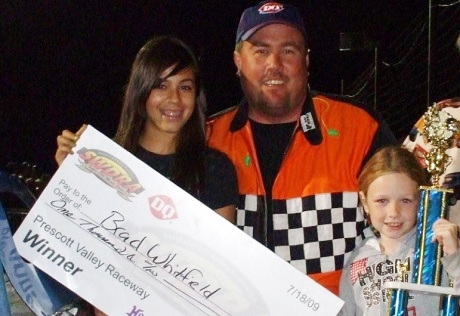 Brad Whitfield celebrates in Prescott, Ariz. (M.J. Anderson)