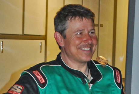 Jeff Smith in the pits at Lancaster. (Kyle Armstrong)