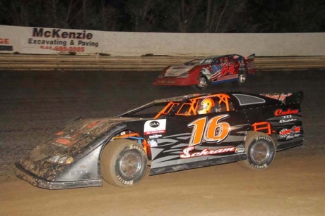 Jerry Schram (16) heads to victory. (Steve Reeck)