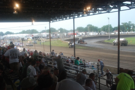 The grandstands are now covered at Lincoln. (DirtonDirt.com)