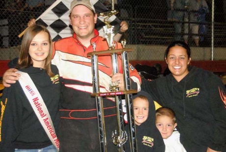 Greg Walters in victory lane. (Steve Reeck)