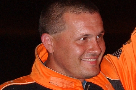 Eddie Carrier Jr. was all smiles in victory lane. (Brian McLeod)