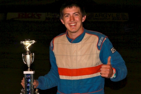 Garrett Alberson celebrates a victory earlier this season. (Jim Rosas Photography)