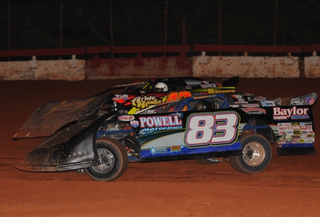 Scott James (83) moves past Terry Casey. (carlsonracephotos.com)