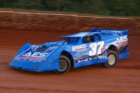 Dennis Franklin gets rolling at Carolina Speedway, where he won his third Shrine Race. (Randy Houser)