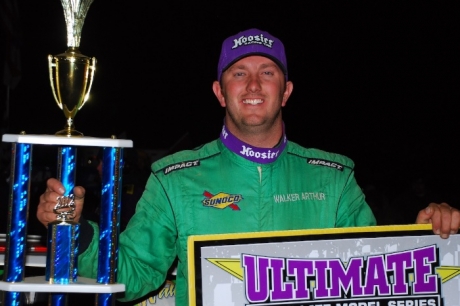 Walker Arthur enjoys victory lane. (focusedonracing.com)