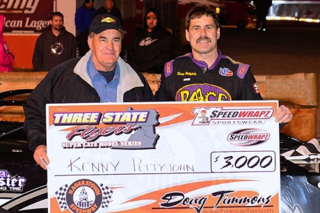 Kenny Pettyjohn celebrates his first Hagerstown victory. (wrtspeedwerx.com)