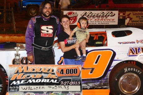 William Thomas won $4,000 at Talladega Short Track. (Heath Lawson)