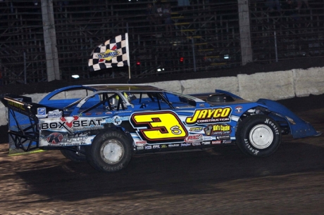 Brian Shirley takes a victory lap around Fairbury. (Jim DenHamer)