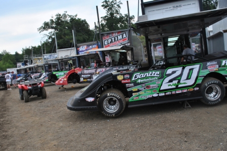 The pit area at Batesville Motor Speedway. (DirtonDirt.com)