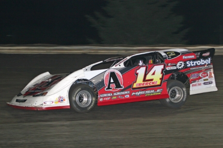 Kyle Berck heads to victory in Harlan. (Barry Johnson)