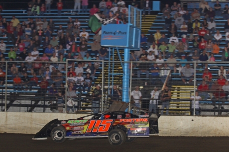 Brandon Smith heads for victory at Riverside. (Woody Hampton)