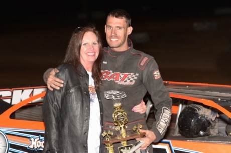 R.C. Whitwell's mom joined him after Sunday's win. (photofinishphotos.com)