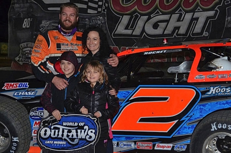 Brady Smith enjoys victory lane at Ocala. (Troy Bregy)