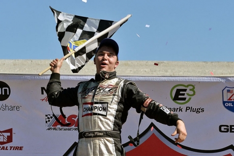 Bobby Pierce celebrates his first East Bay victory. (rickschwalliephotos.com)